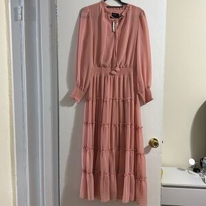 Maxi long sleeve dress NWT